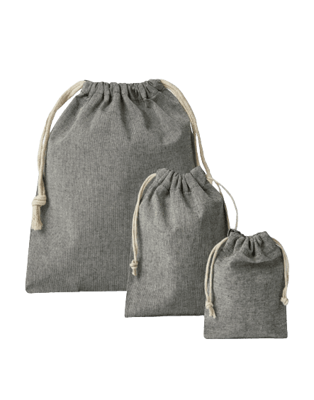 Săculeț pentru produse din materiale reciclate gri inchis